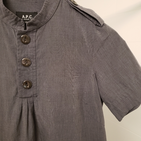 APC Shirt with Front Pleats - Picture 5 of 6